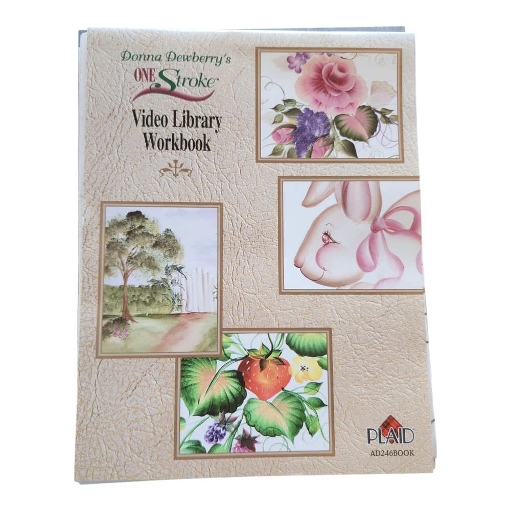 Donna Dewberry’s ONE STROKE VIDEO LIBRARY WORKBOOK With Templates Book Only